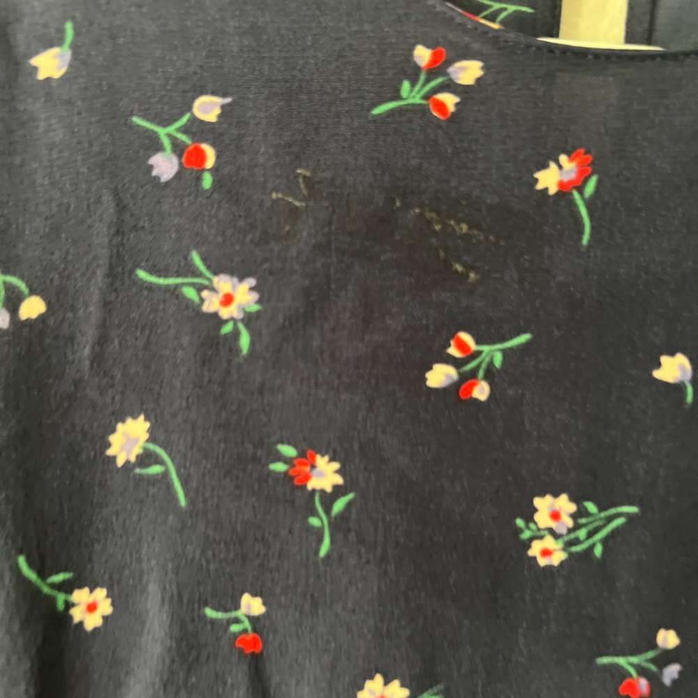 Theory Floral Print Lace-up Silk Dress
In Deep Navy Size 0 - Picture 12 of 12